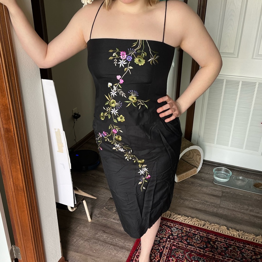 Black and floral 2 piece